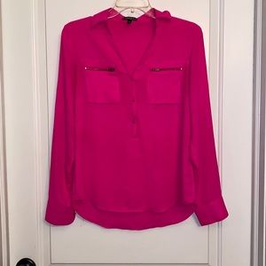 Hot pink business shirt